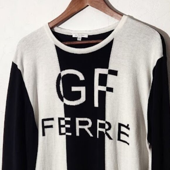 GF FERRE Men's Long Sleeve Sweater Shirt Size XL - Picture 2 of 4